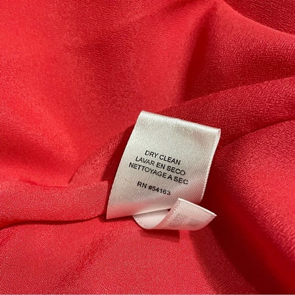 Jessica Simpson Sz 12 Coral Sundress with flowing pleated front design, lined - Picture 7 of 12